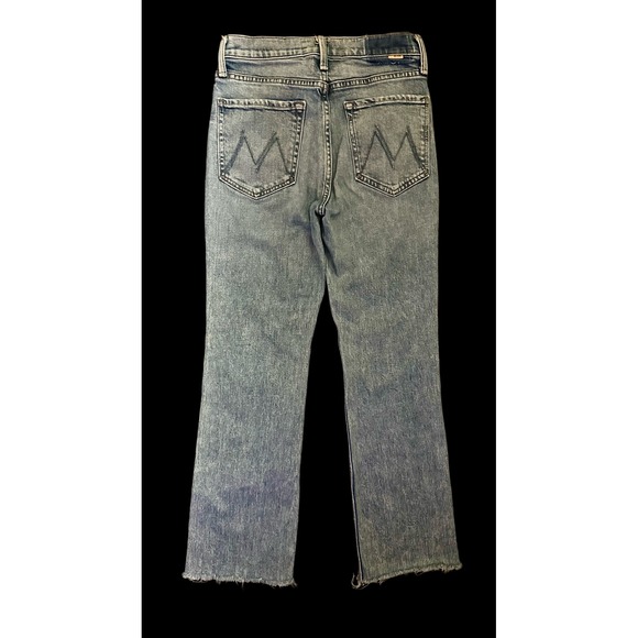 Mother Superior The Tripper Flood Fray Jeans Left In The Dust Blue Women 26 - Picture 2 of 8